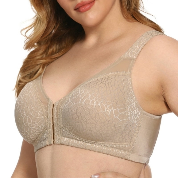 Exerin Women's Front Closure Full Coverage Wirefree Posture Back - Picture 3 of 4